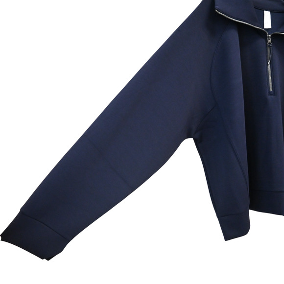 Spanx Classic Navy Airessentials Half Zip Pull-Over Sweater Size 3x 50346R - Picture 3 of 7